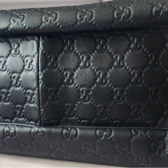 Guccisima Nero Leather Hobo Bag - Picture 8 of 16